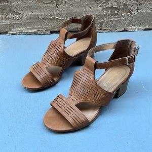 Brown Heeled Sandals